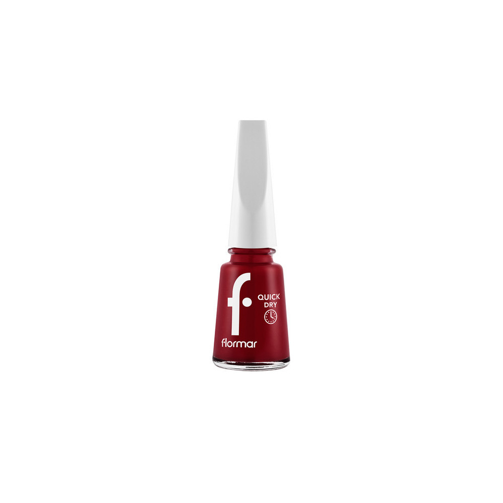 Flormar Quick Dry Nail Polish, 06 Fiery Red New