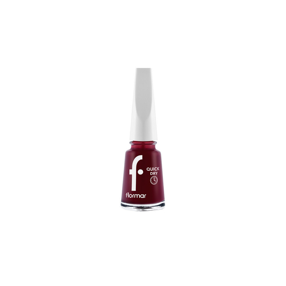 Flormar Quick Dry Nail Polish, 22 Red Velvet New