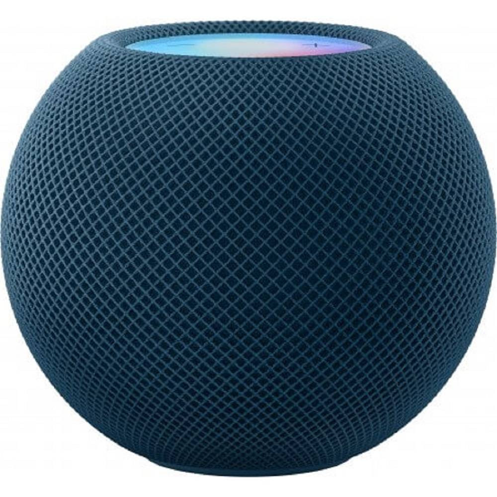 Apple HomePod Mini Speaker Full-Range Driver, Dual Passive Radiators, Wi-Fi & Bluetooth, Stereo Pairing, Blue MJ2C3