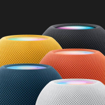 Apple HomePod Mini Speaker Full-Range Driver, Dual Passive Radiators, Wi-Fi & Bluetooth, Stereo Pairing, Orange MJ2D3