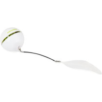 All For Paws Interactive Rolling Laser Cat Toy, White