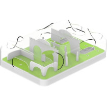 All For Paws Interactives Puzzle Cat Feeder, Green/White