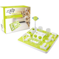 All For Paws Interactives Treat Maze Cat Toy, White/Green