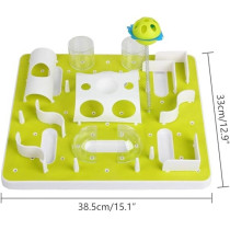 All For Paws Interactives Treat Maze Cat Toy, White/Green