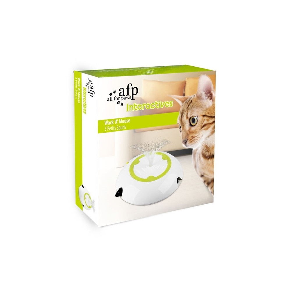 All For Paws Interactive Cat Wack A Feather Cat Toy