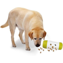 All For Paws Interactives Dog Treat Frenzy Roll Dispenser, Green/White