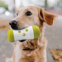 All For Paws Interactives Dog Treat Frenzy Roll Dispenser, Green/White