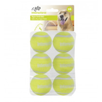 All For Paws Interactives Hyper Fetch Super Bounce Tennis Balls For Dogs, 6 Pieces