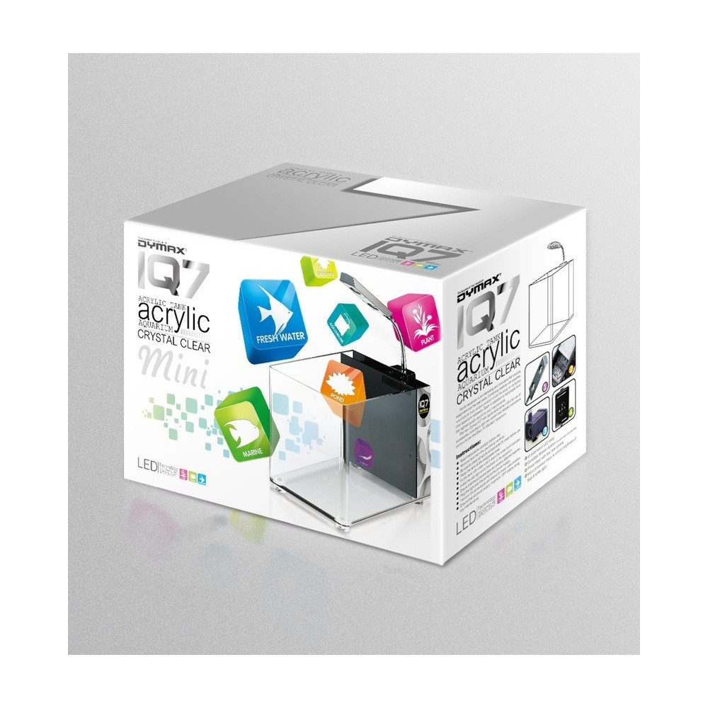 Dymax IQ7 Mini Acrylic Aquarium, Green