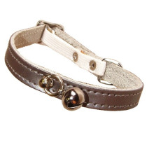 Bobby Irise Cat Collar With Small Bell, Grey Colour