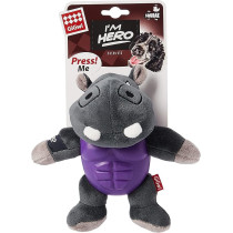 Gigwi Squeaker Im Hero Series Hippopotamus, Dog Toy
