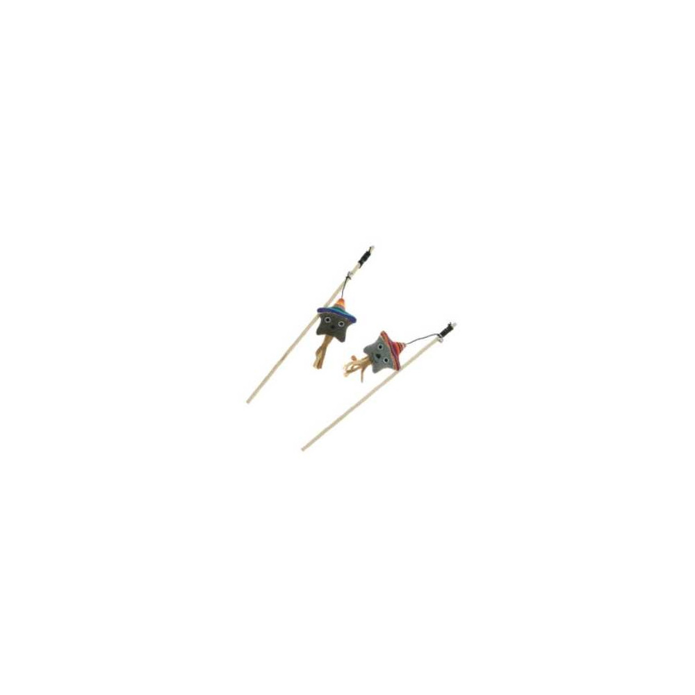 Imac Cat Toy Cane With Sisal Cone And Feathers, 40 Cm