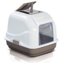 Imac Easy Cat Hooded Cat Toilets Toilet Box, Grey, 50 x 40 x 40 Cm