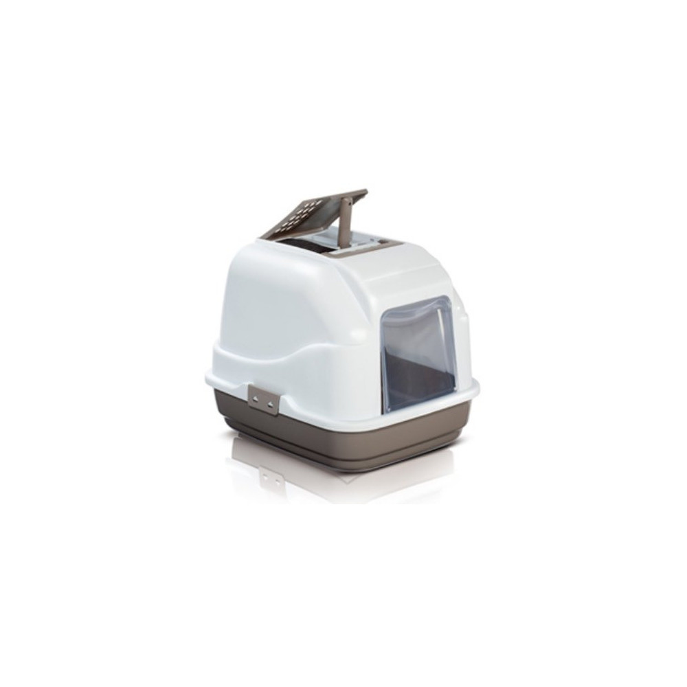 Imac Easy Cat Hooded Cat Toilets Toilet Box, Grey, 50 x 40 x 40 Cm