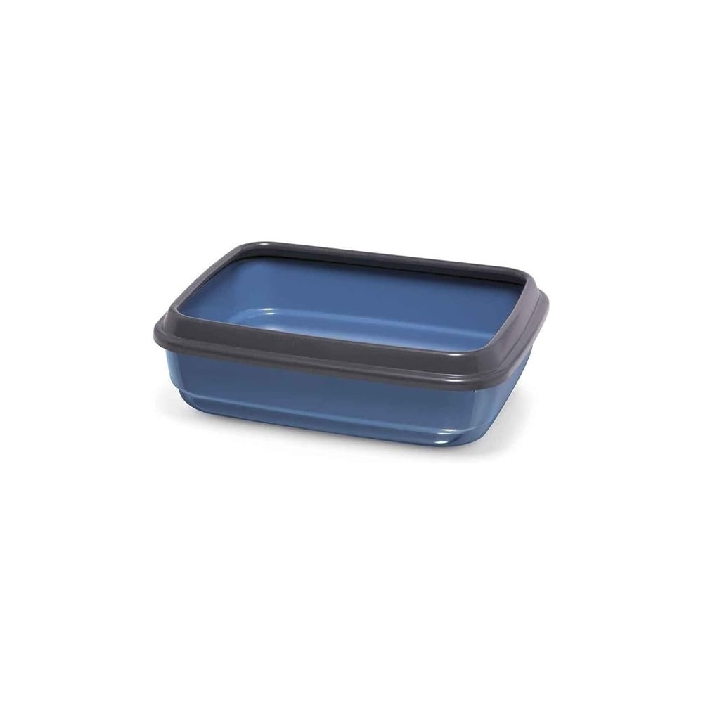 Imac Jerry Second Life Plastic-Cat Litter Tray, Blue, 50 x 40 x 14.5 Cm
