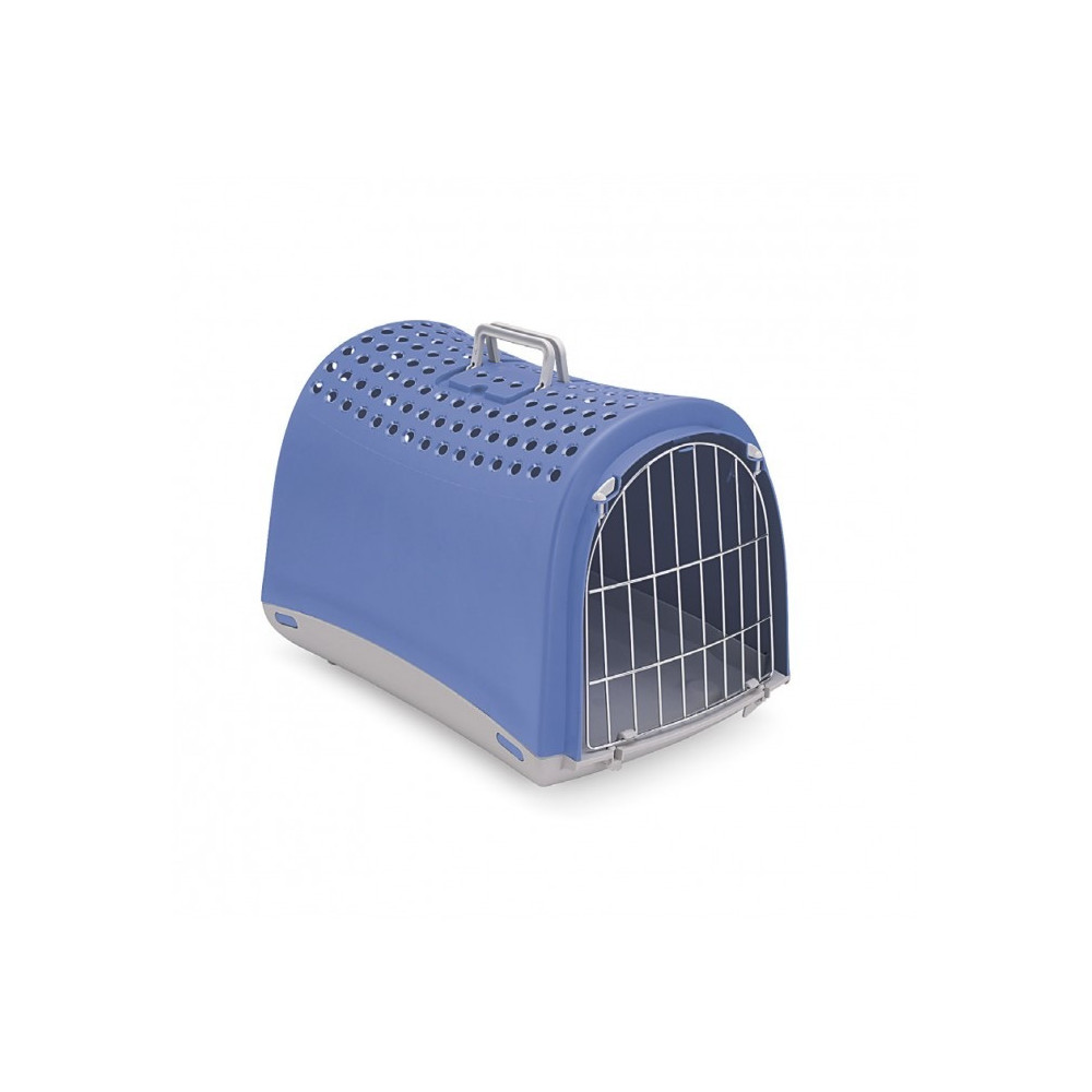 Imac Linus Carrier For Cats And Dogs, Elegant Design Non-Toxic Resistant Plastic, Blue, 50 x 32 x 34.5 Cm