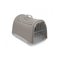 Imac Linus Carrier For Cats And Dogs, Elegant Design Non-Toxic Resistant Plastic, Grey, 50 x 32 x 34.5 Cm