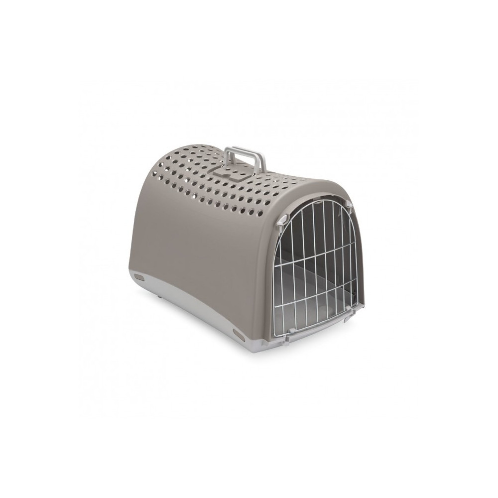 Imac Linus Carrier For Cats And Dogs, Elegant Design Non-Toxic Resistant Plastic, Grey, 50 x 32 x 34.5 Cm