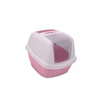 Imac Maddy Junior-Hooded Cat Toilet, 57 x 43 x 41 Cm, Pink