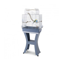Imac Matilde Cage For Canaries Parakeets And Exotic Birds, White, Medium, 58 x 38 x 71-143 Cm