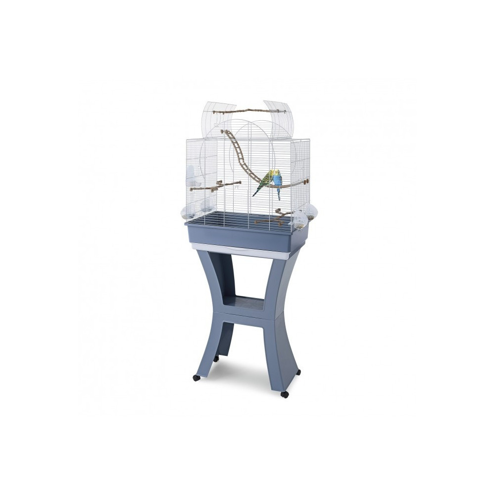 Imac Matilde Cage For Canaries Parakeets And Exotic Birds, White, Medium, 58 x 38 x 71-143 Cm