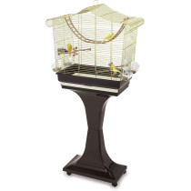 Imac Sofia Cage For Canaries Parakeets And Exotic Birds, Gold, 63 x 33 x 61-133Cm