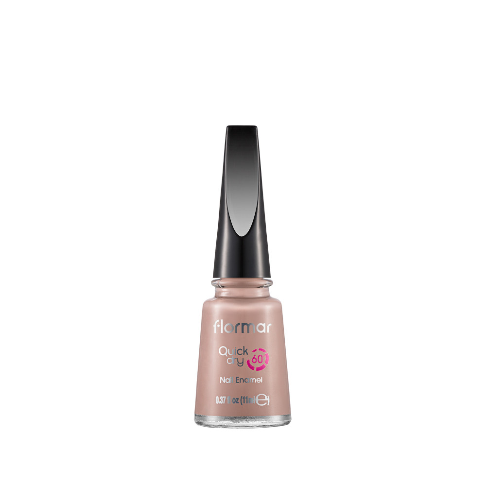 Flormar Quick Dry Nail Enamel Nail Polish, QD12 Everyday Trick, 11ml