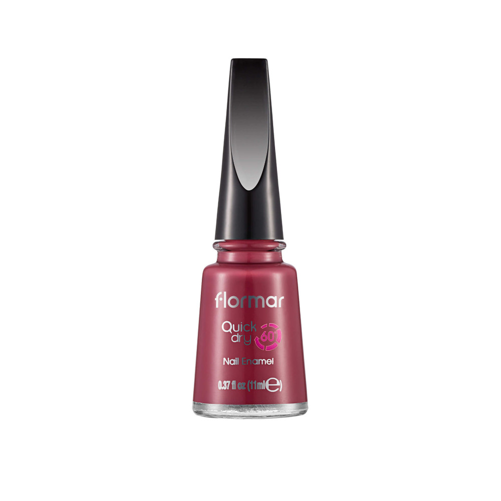 Flormar Quick Dry Nail Enamel Nail Polish, QD20 Rose Taboo, 11ml