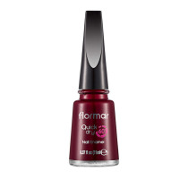 Flormar Quick Dry Nail Enamel Nail Polish, QD22 Red Velvet, 11ml