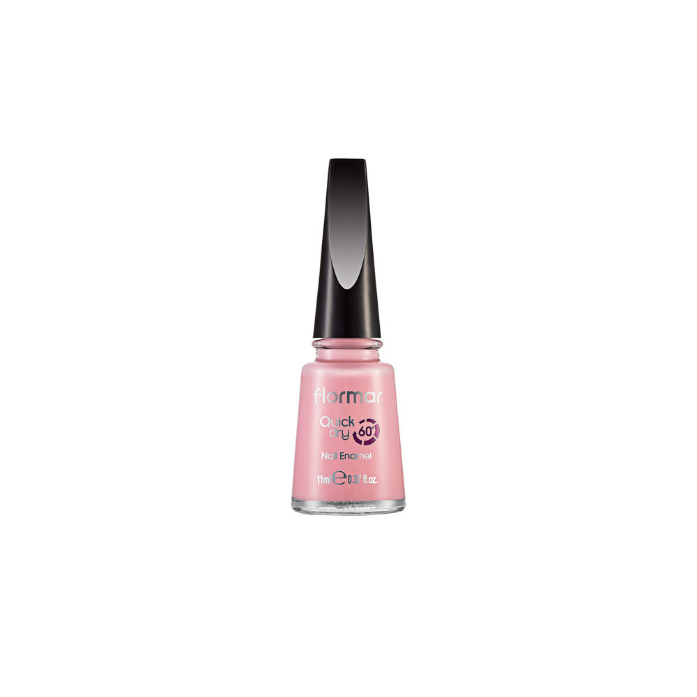 Flormar Quick Dry Nail Enamel Nail Polish, QD02 Soft Pink, 11ml