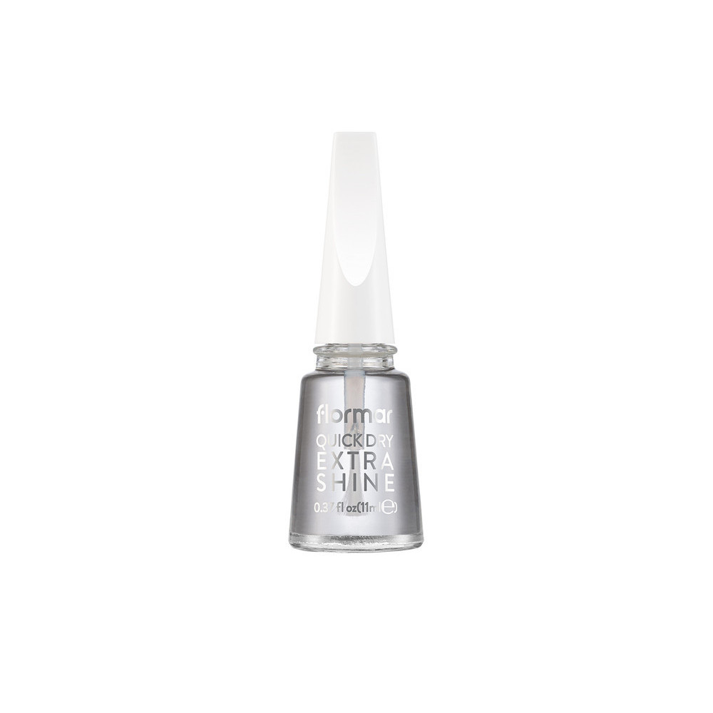 Flormar Nail Care Re Design Nail Polish Top Coat, 07 Quick Dry Extra Shine, 11ml