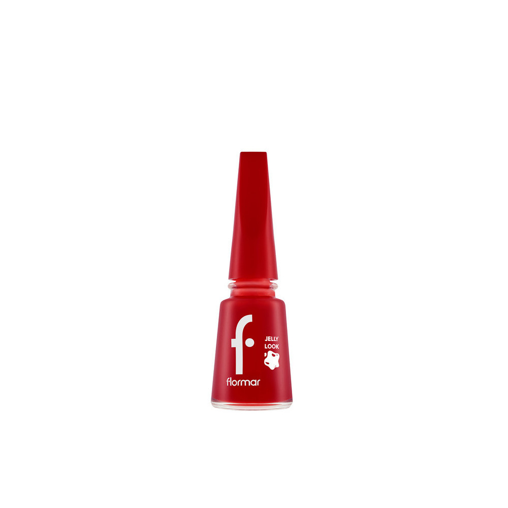 Flormar Jelly Look Nail Enamel Nail Polish, JL05 Fire Red