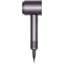 Dyson Supersonic Hair Dryer (Includes Four Attachments Diffuser, Smoothing Nozzle, Styling Concentrator, Gentle Air Dryer) Fuchsia Pink/Iron, 1 Year Warranty