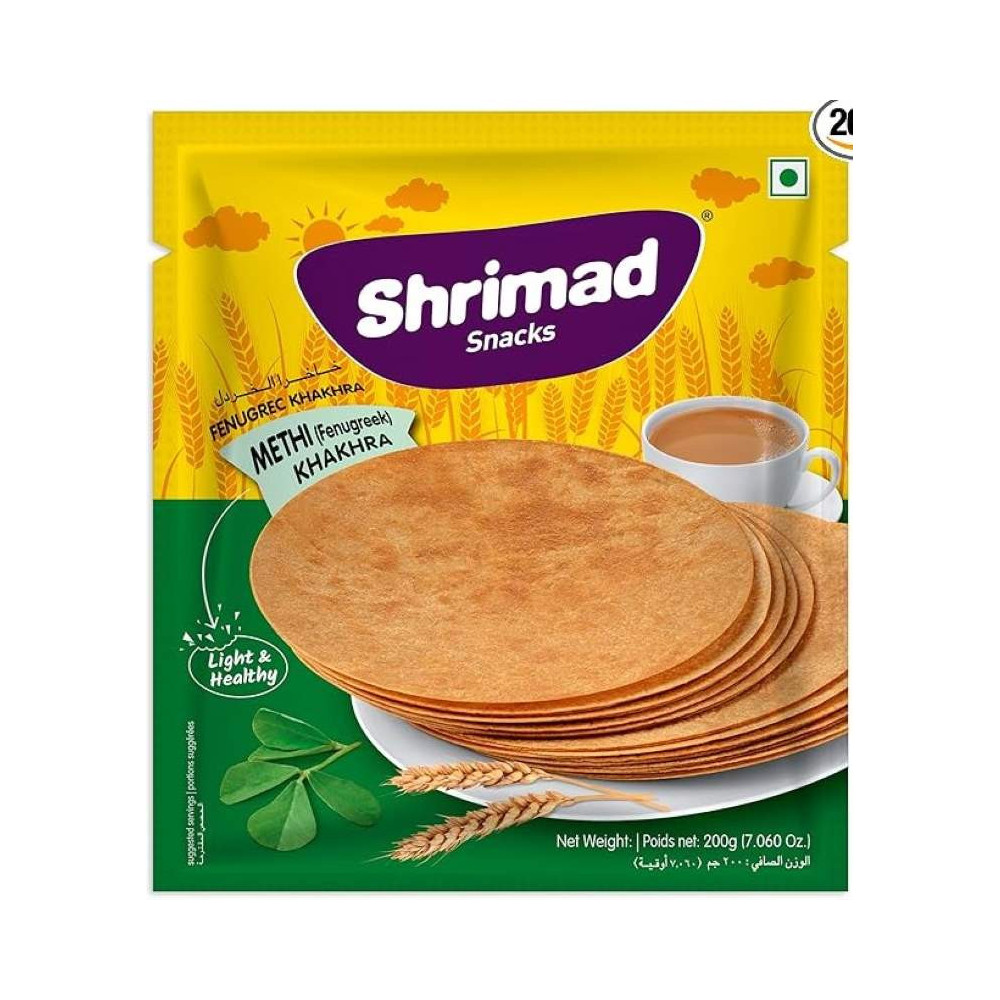 Shrimad Methi Khakra 200gm