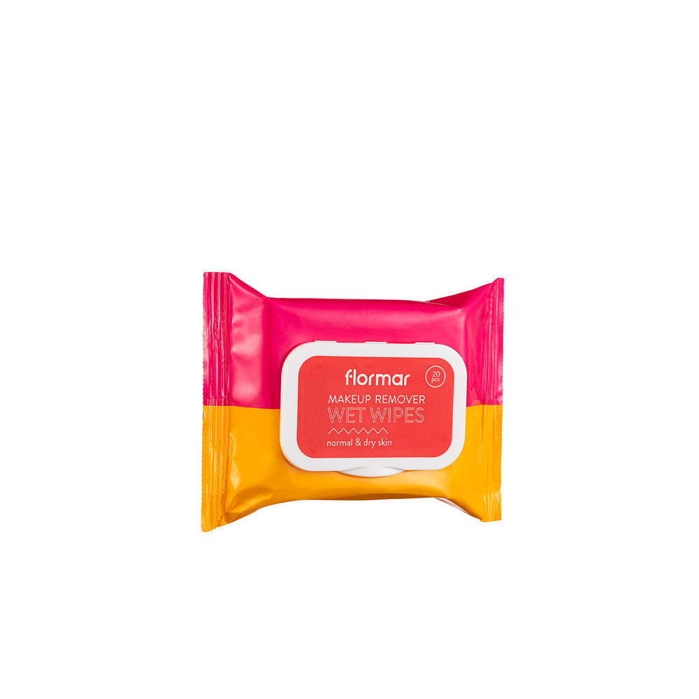 Flormar Wet Wipes 01 For Normal And Dry Skin, Pack OF 20 Wipes
