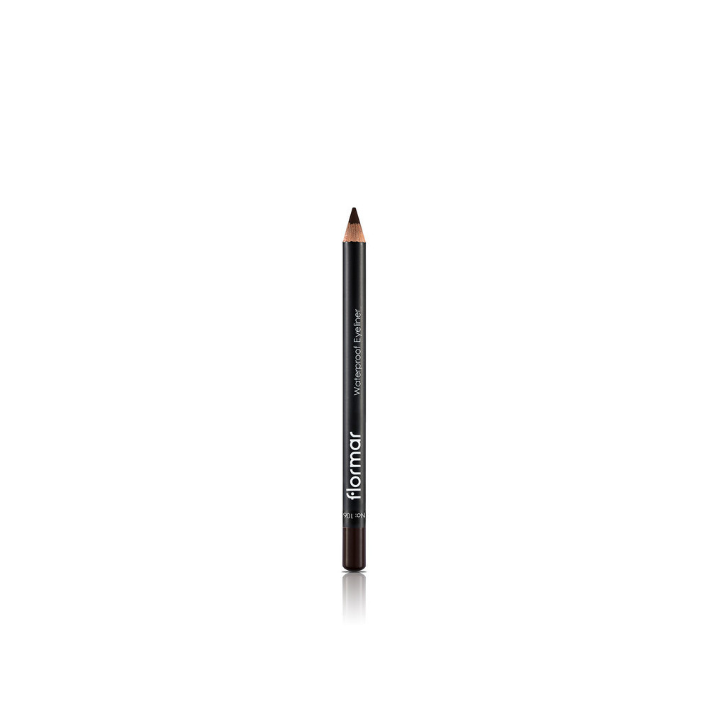 Flormar Waterproof Pencil Eyeliner, 106 Dark Chestnut