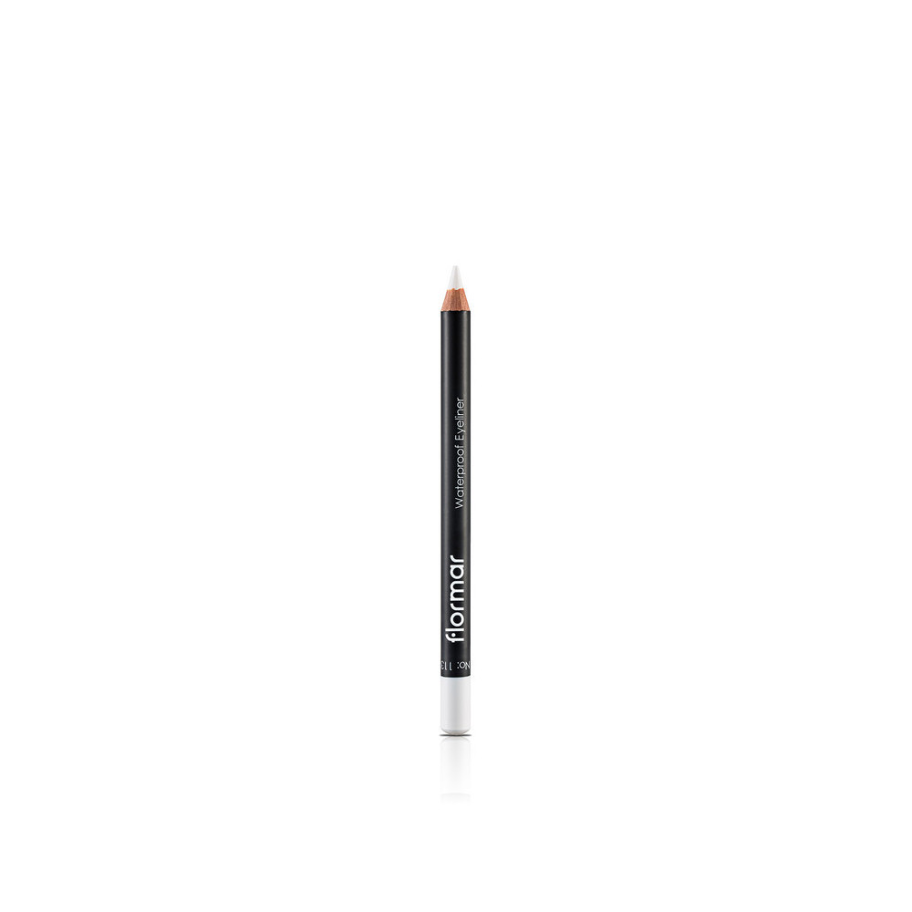 Flormar Waterproof Pencil Eyeliner, 113 Pure White