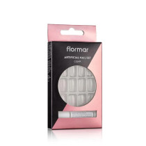 Flormar Artificial Nail Set With Glue, 01 Clear