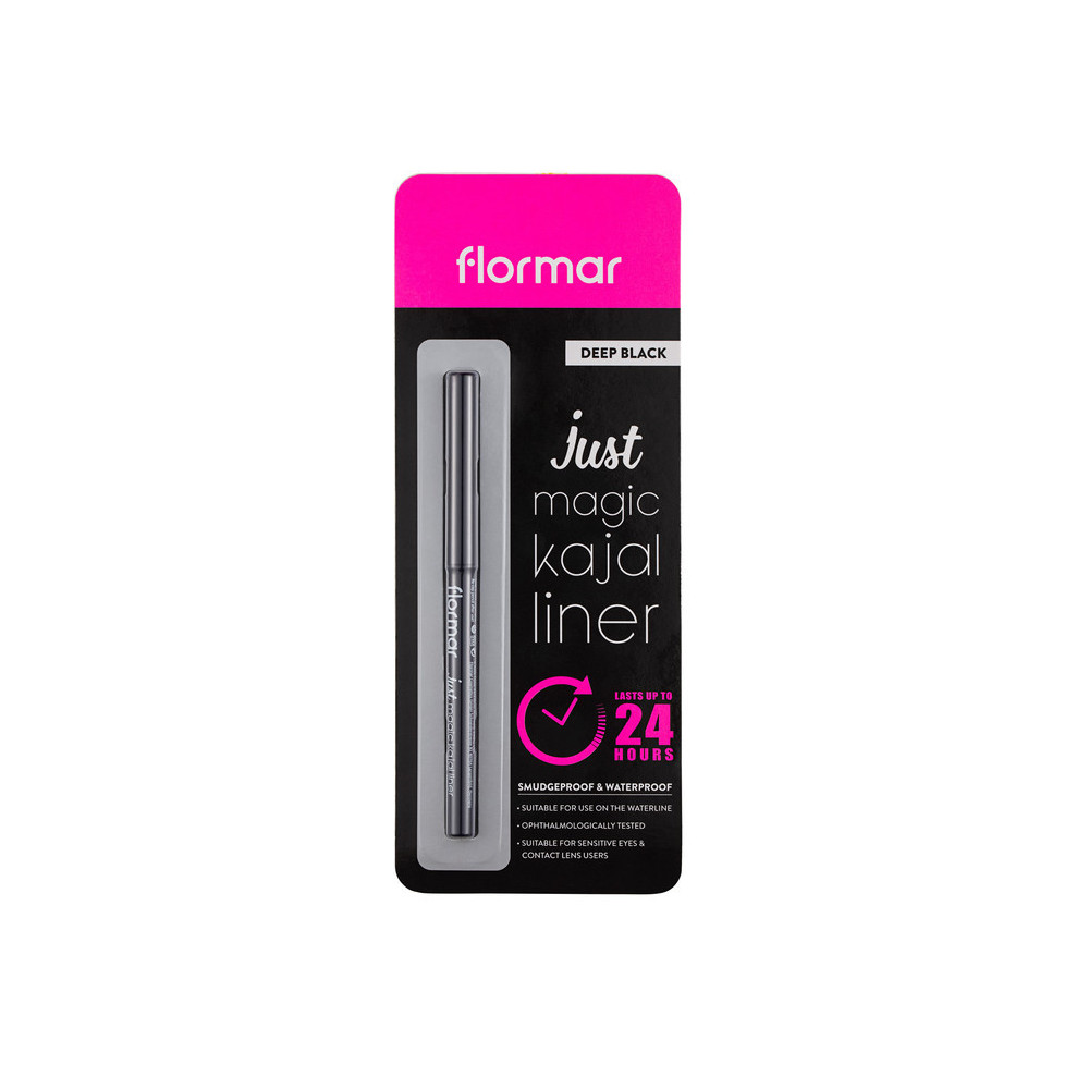 Flormar Smudge proof And Waterproof Just Magic Kajal Liner, Deep Black