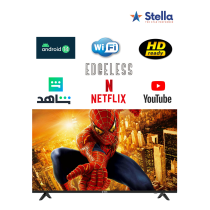 STELLA 32 Inch Edgeless Android 14 Smart TV with Netflix, Youtube, Prime Video -SLED32EAJ