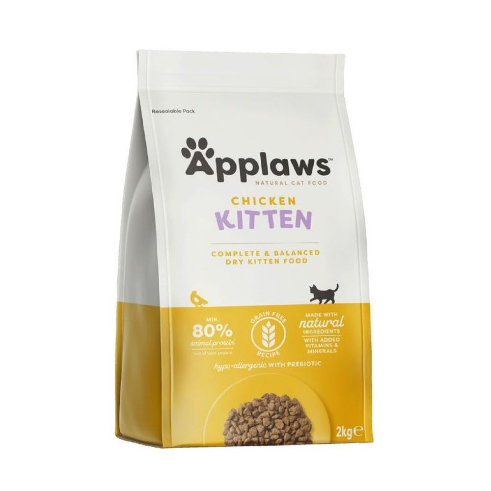 Applaws Natural Cat Food Chicken Dry Kitten Food 2kg | Premium Cat Dry Foods