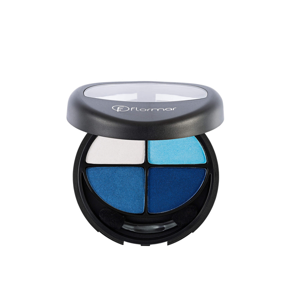 Flormar Quartet Eye Shadow Palette, 407 Blues In Love