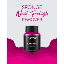 Flormar Easy And Go Sponge Nail Polish Remover, 75ml