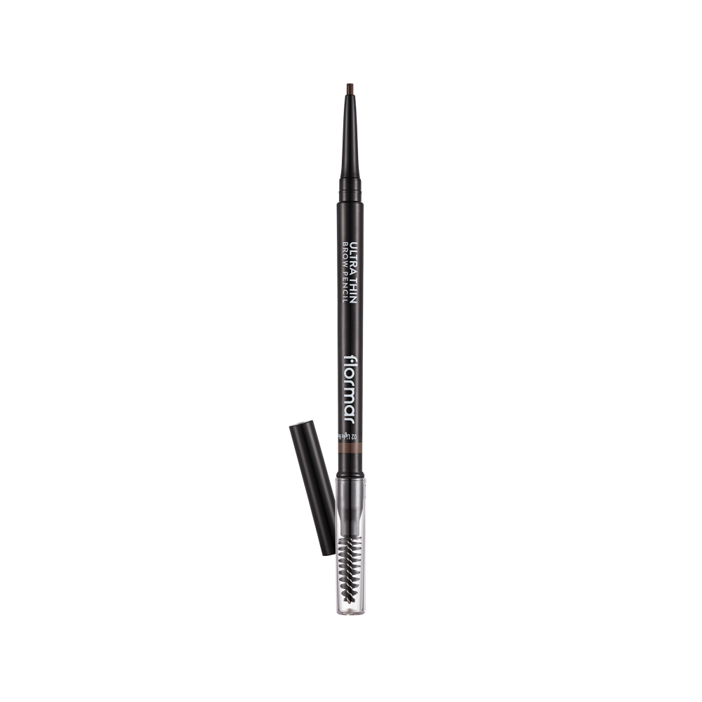 Flormar Ultra Thin Brow Pencil, 02 Light Brown