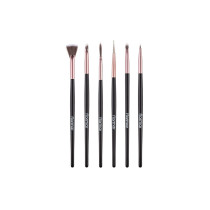 Flormar Nail Art Brush Set Of 6, Black