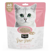 Kit Cat Purr Puree Cat Treats Tuna & Salmon 40 Sachets Value Pack 