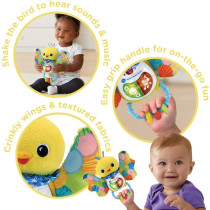 VTech Baby Rattle And Shake Birdie, Sensory Toy With Music, Sounds, Colours, Lights, Interactive Gift For Boys And Girls 3, 6, 12, 18 Months Plus, English Version