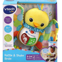 VTech Baby Rattle And Shake Birdie, Sensory Toy With Music, Sounds, Colours, Lights, Interactive Gift For Boys And Girls 3, 6, 12, 18 Months Plus, English Version