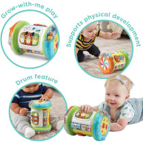 VTech Baby Explore And Discover Roller, Interactive Baby Toy With Gears, Rollers, Beads, Lights And Music, Roll And Push Gift For Infants 6, 9, 12 Months Plus, English Version