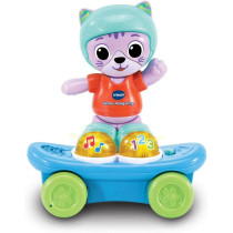 VTech Skate-Along Kitty, Interactive Baby Toy With Lights And Music, Pull Back Gift For Infants 6, 9, 12 Months Plus, English Version